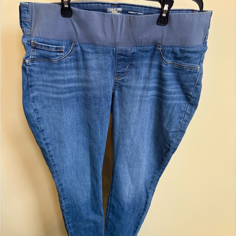 Levi's Maternity Blue Jeggings with Soft Stretch Denim
